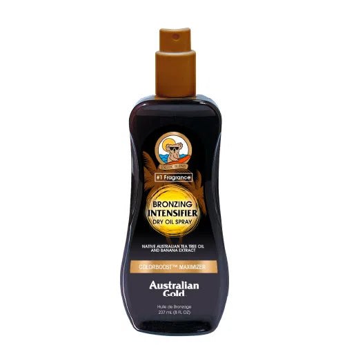 Australian Gold Óleo Bronzeador Solar Bronzing Intensifier Dry Oil Spray 237ml - O Boticário Dev - LINHA SOLAR - Australian Gold - 1000058 - 054402700280 - Australian Gold Óleo Bronzeador Solar Bronzing Intensifier Dry Oil Spray 237ml